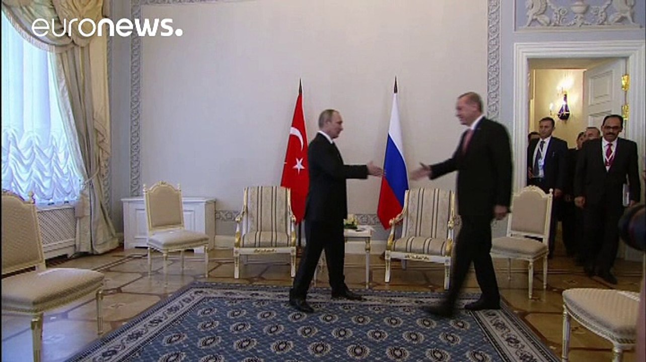Президенты России и Турции встретились в Санкт...
