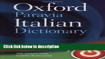 Books Oxford-Paravia Italian Dictionary / Oxford-Paravia Il Dizionario- English-Italian,
