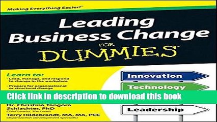 [Read PDF] Leading Business Change For Dummies Download Free