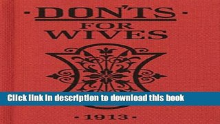 [Popular] Don ts for Wives Kindle OnlineCollection