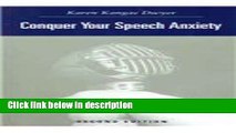 Ebook Conquer Your Speech Anxiety: Learn How to Overcome Your Nervousness About Public Speaking