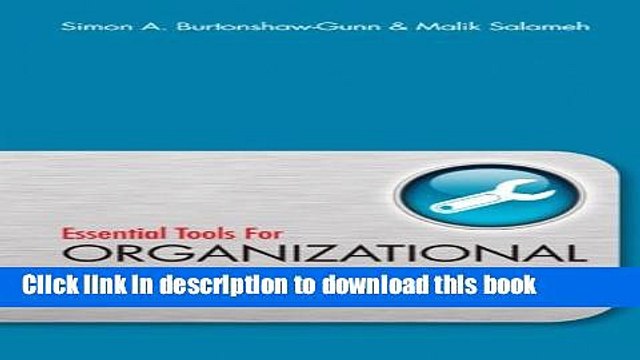 [Read PDF] Essential Tools for Organisational Performance: Tools, Models and Approaches for
