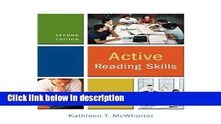 [PDF] Active Reading Skills (with MyReadingLab Student Access Code Card) (2nd Edition) [Online