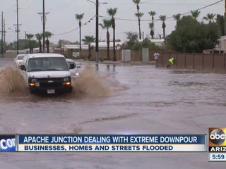 Apache Junction dealing with extreme downpour