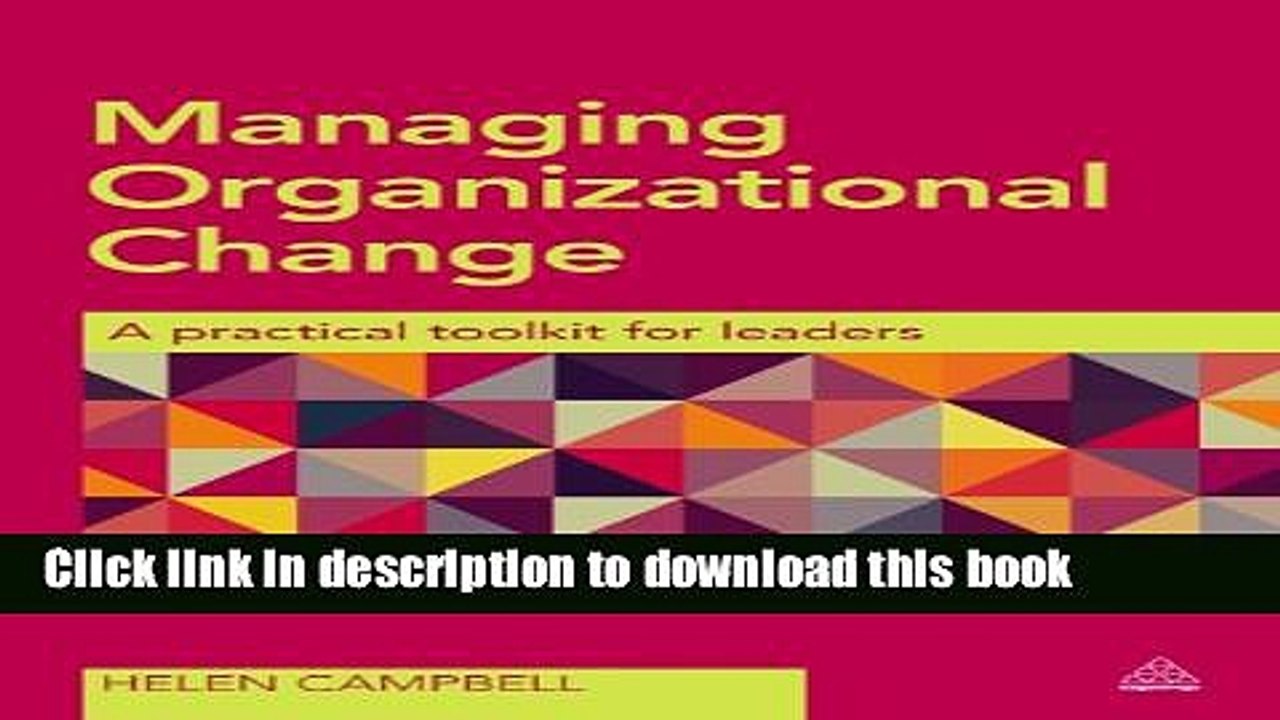 [Read PDF] Managing Organizational Change: A Practical Toolkit for Leaders Ebook Free