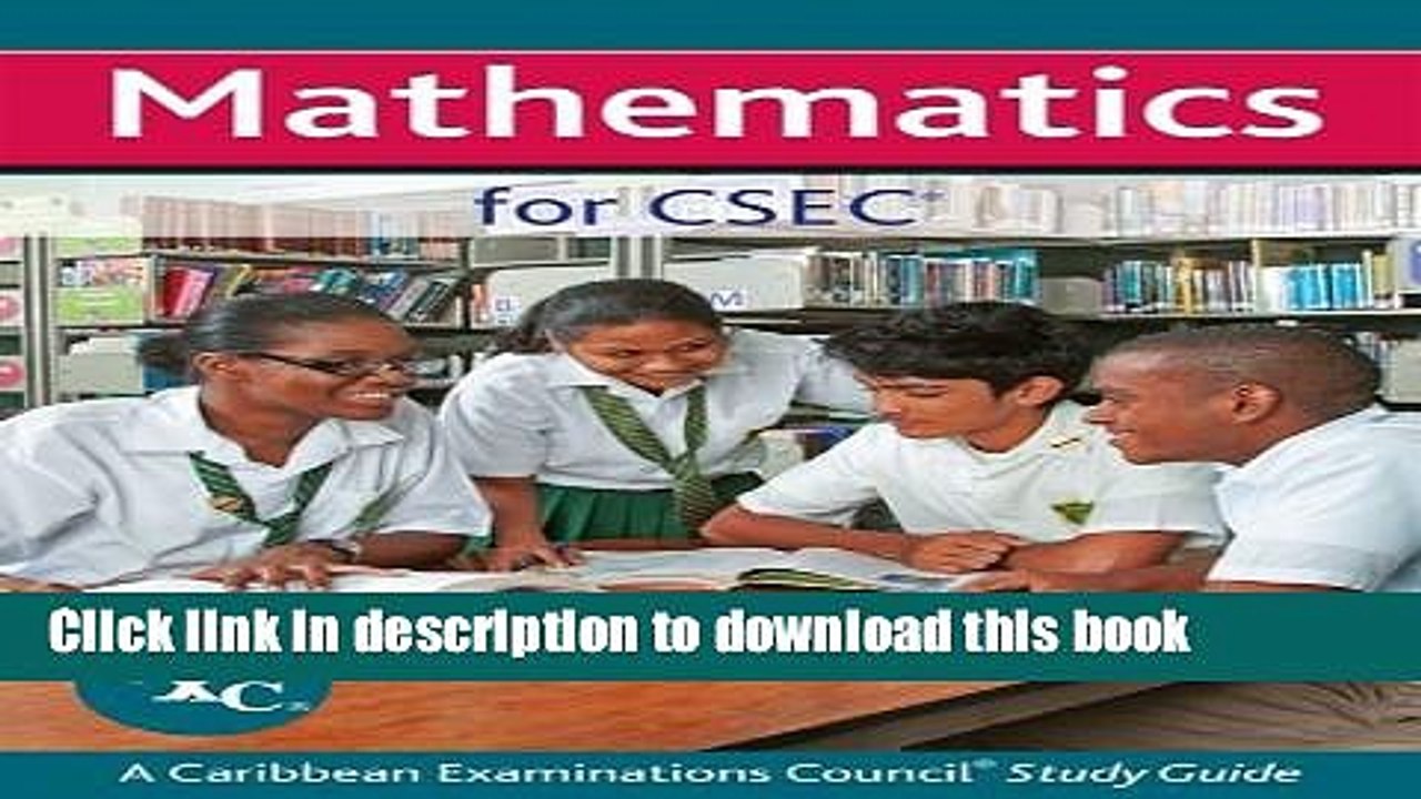 Download Mathematics for CSEC CXC - A Caribbean Examinations Council ...