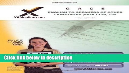 Ebook GACE English to Speakers of Other Languages (ESOL) 119, 120 Teacher Certification Test Prep