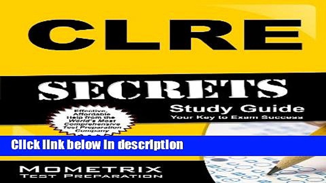 [PDF] CLRE Secrets Study Guide: CLRE Exam Revie...