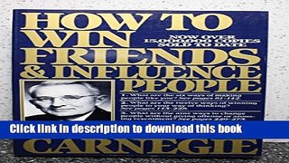 [Popular] How to Win Friends and Influence People Hardcover Free