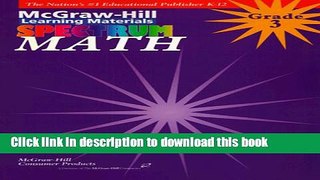 [PDF] Math Grade 3 (McGraw-Hill Learning Materials Spectrum) Book Free