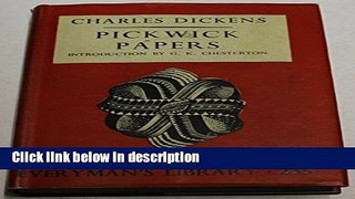 Books The Pickwick Papers Free Online