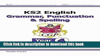 Download KS2 English Targeted Question Book: Grammar, Punctuation   Spelling - Year 4 E-Book Free