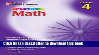 [PDF] Spectrum Math, Grade 4 (McGraw-Hill Learning Materials Spectrum) Book Free