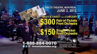 Mario Frangoulis in Montreal! Special ticket offer!