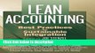 Download Lean Accounting: Best Practices for Sustainable Integration [Online Books]