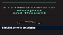 Ebook The Cambridge Handbook of Metaphor and Thought (Cambridge Handbooks in Psychology) Free