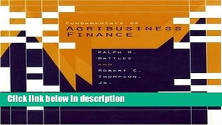 [PDF] Fundamentals of Agribusiness Finance Full Online