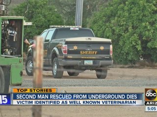 Second man rescued from underground storage area dies