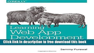 [Download] Learning Web App Development Paperback Free
