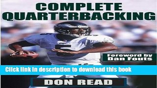 [Popular] Complete Quarterbacking Hardcover Free