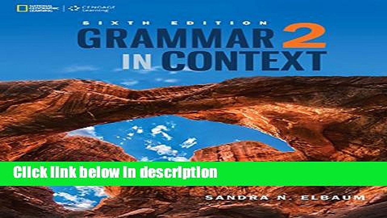 [PDF] Grammar in Context 2 (Grammar In Context (New Edition)) [Full Ebook]