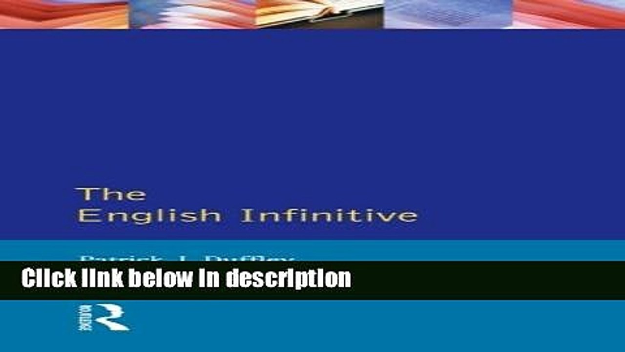 [PDF] The English Infinitive (English Language Series) [Full Ebook]