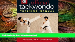 READ book  Official Taekwondo Training Manual  DOWNLOAD ONLINE