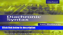 Download Diachronic Syntax (Oxford Textbooks in Linguistics) Full Online