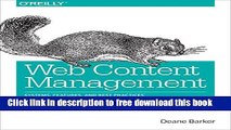 [Download] Web Content Management: Systems, Features, and Best Practices Paperback Free