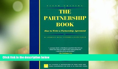 Big Deals  The Partnership Book: How to Write a Partnership Agreement (Partnership Book (W/CD))