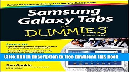 [Download] Samsung Galaxy Tabs For Dummies Kindle Online