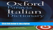 Ebook Oxford-Paravia Italian Dictionary / Oxford-Paravia Il Dizionario- English-Italian,