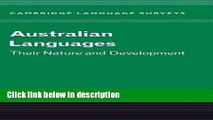 Ebook Australian Languages: Their Nature and Development (Cambridge Language Surveys) (v. 1) Full