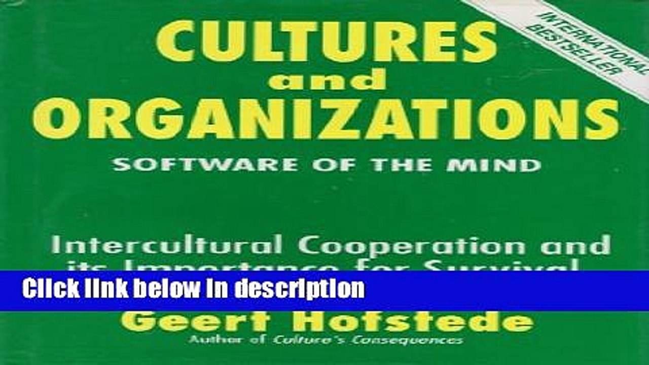 Download Cultures and Organizations: Software of the Mind : Intercultural Cooperation and Its