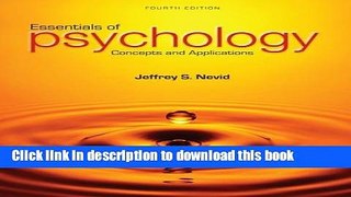[Popular] Books Essentials of Psychology: Concepts and Applications Free Online