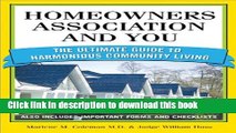 [Read PDF] Homeowners Association and You: The Ultimate Guide to Harmonious Community Living (You