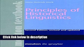 Download Principles of Historical Linguistics Ebook Online