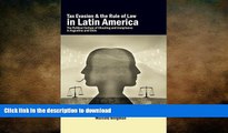 FAVORIT BOOK Tax Evasion and the Rule of Law in Latin America: The Political Culture of Cheating
