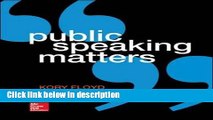 Books Public Speaking Matters Full Online