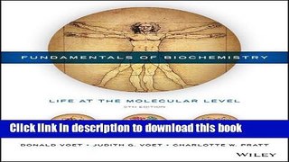 [Popular] Fundamentals of Biochemistry: Life at the Molecular Level Hardcover OnlineCollection