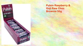Pulsin Raspberry & Goji Raw Choc Brownie 50g