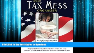 FAVORIT BOOK Annual Tax Mess Organizer For Nail Techs, Manicurists   Salon Owners: Help for