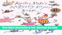 [Download] Quentin Blake s Nursery Rhyme Book (Turtleback School   Library Binding Edition) Kindle