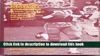 [Download] Effective Football Coaching: Game-winning Techniques for Preventing Mistakes and Errors