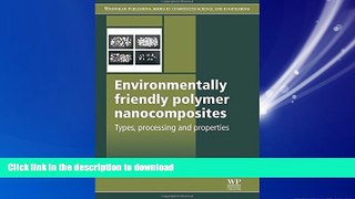 FAVORIT BOOK Environmentally Friendly Polymer Nanocomposites: Types, Processing and Properties