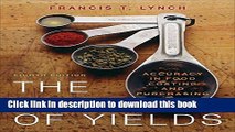 [Popular] The Book of Yields: Accuracy in Food Costing and Purchasing Kindle Free