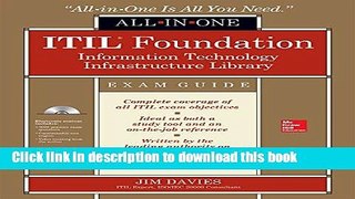 [Download] ITIL Foundation All-in-One Exam Guide Hardcover Online