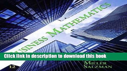 [Read PDF] Business Mathematics, Brief Edition 9th Edition by Cleaves Ph.D., Cheryl, Hobbs Ph.D.,