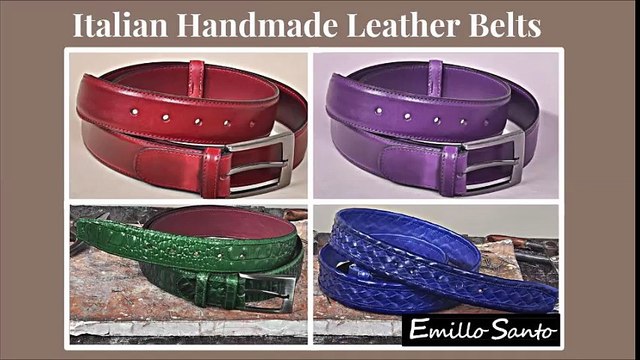 Handmade Leather Belts for Men - Emillo Santo