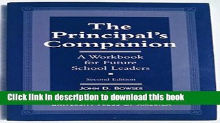 [Download] The Principal s Companion: A Workbook for Future School Leaders Paperback Free